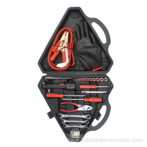 Road Car Emergency Tool Kit With Booster Cable